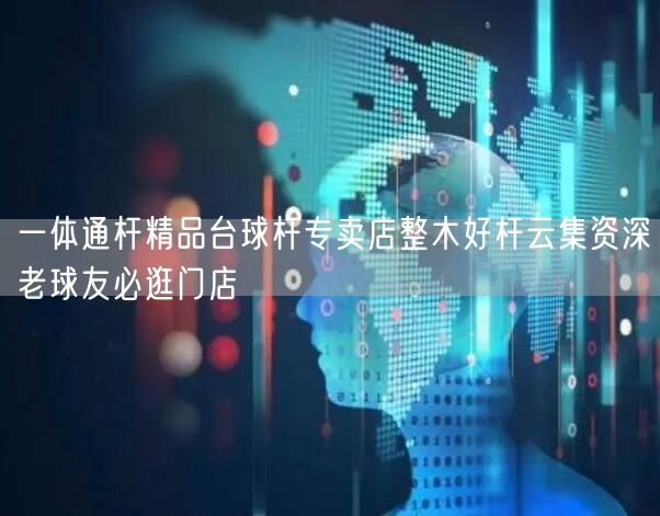 一体通杆精品台球杆专卖店整木好杆云集资深老球友必逛门店